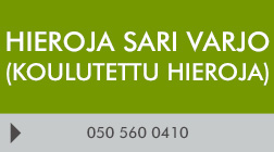 Hieroja Sari Varjo (koulutettu hieroja) logo